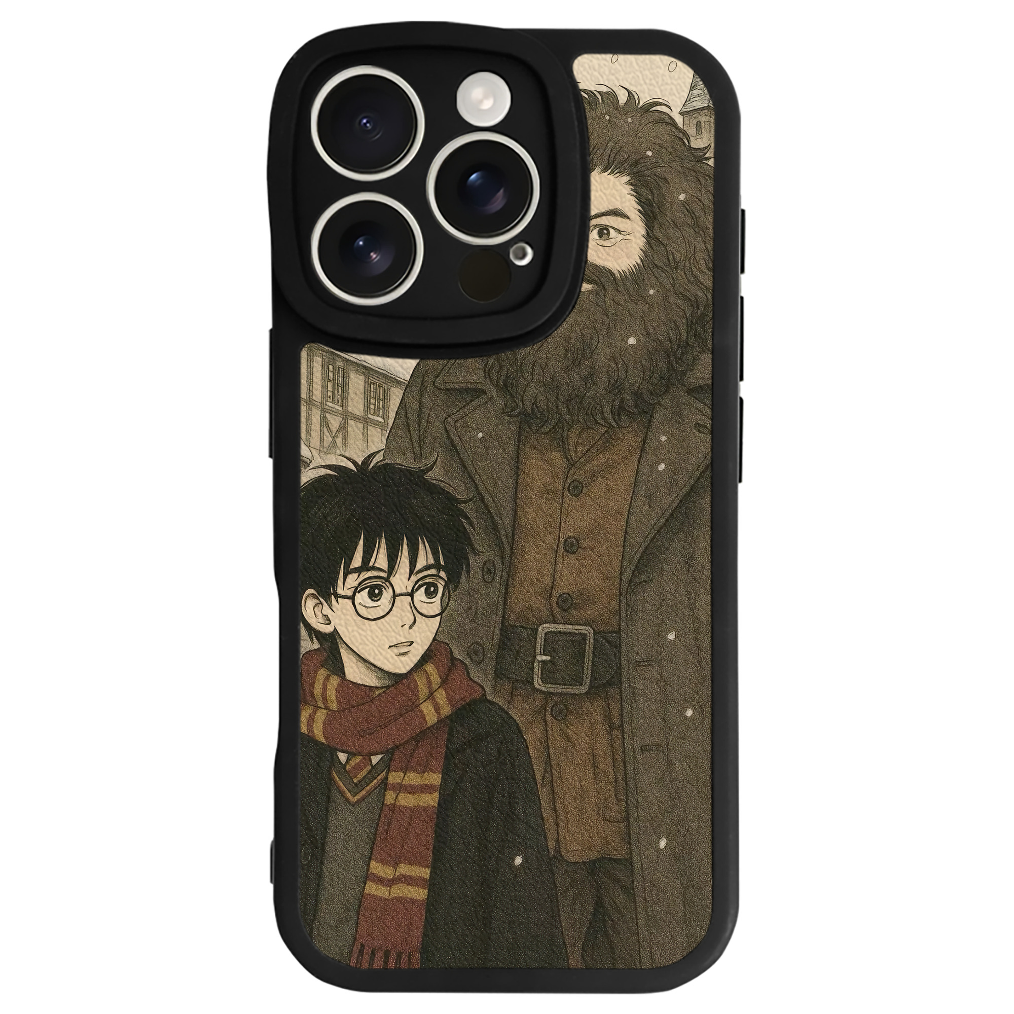 （画像用） Harry Potter ハリー・ポッターシリーズ 【iPhone 16シリーズ対応】シリコンスマホケース（レザー調） 材質：シリコン